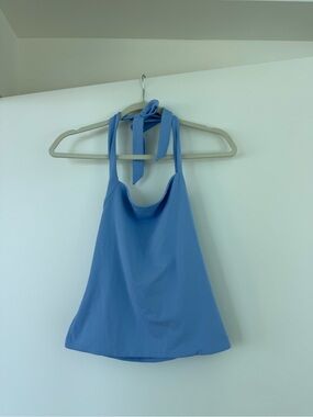 Light Blue Halter Tank Top